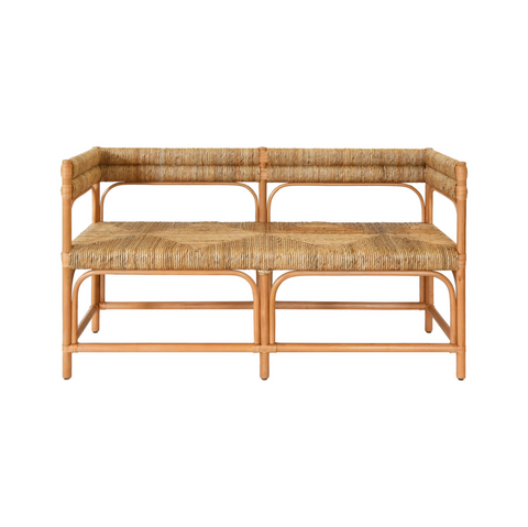 Ajax Rattan and Seagrass Bench