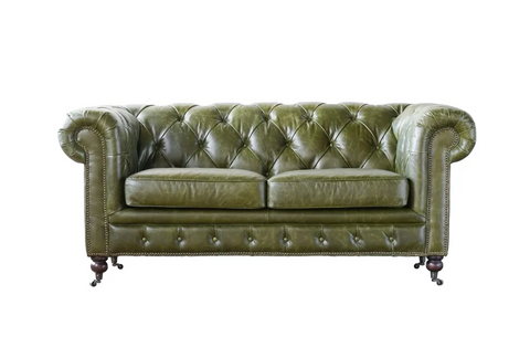 Churchill 72" Leather Chesterfield Sofa