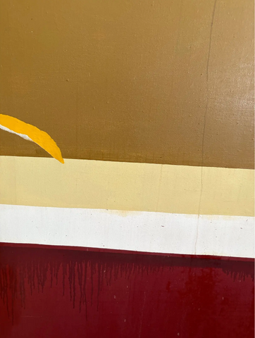 Barbara Beck 1960s Abstract Oil Painting on Canvas