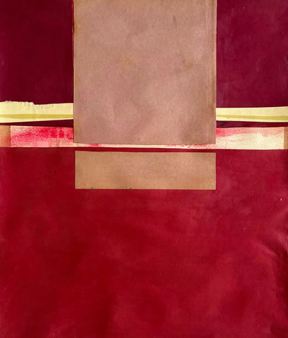 Barbara Beck 1967 Abstract Mixed Media Collage