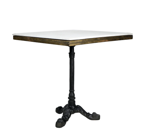 Avignon Square Marble Bistro Table - Matthew Izzo Collection - Matthew Izzo Home