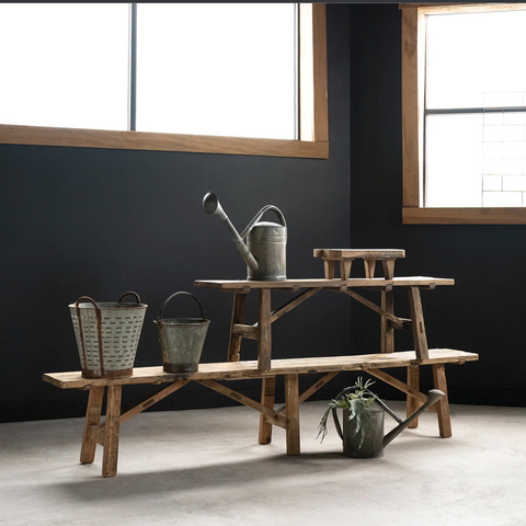 Wood Shop Extra Long Bench - Matthew Izzo Collection - Matthew Izzo Home