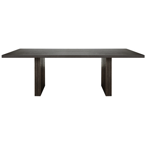 Worlds Away Patterson Espresso Oak Dining Table - Matthew Izzo Home