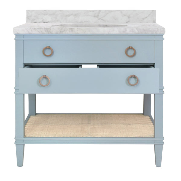 Cutler 36.5" Single Sink Bathroom Vanity - Matte Light Blue
