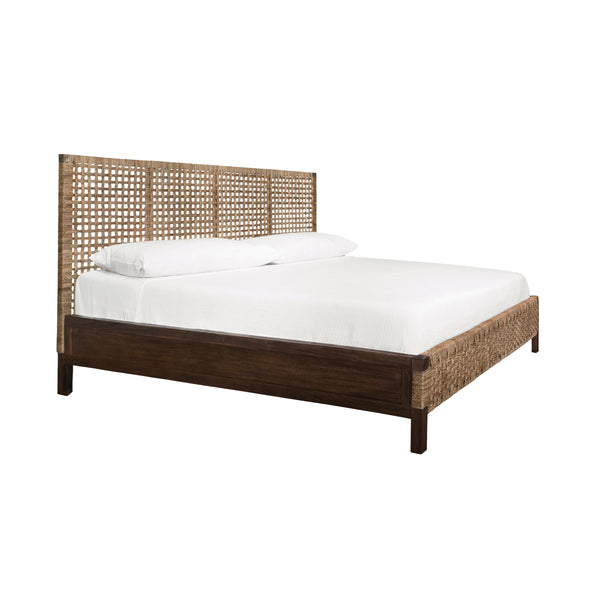 Karina Seagrass Headboard & Footboard w/Side Rails - King, Queen, or Twin