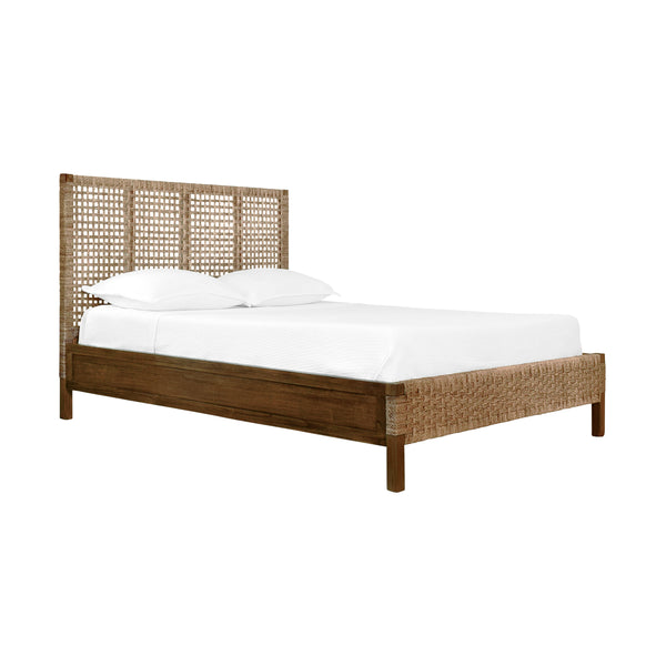 Karina Seagrass Headboard & Footboard w/Side Rails - King, Queen, or Twin