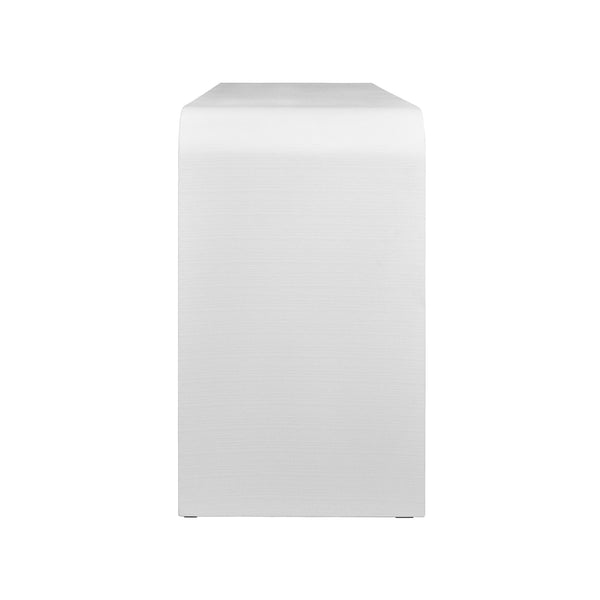 Marshall Waterfall Edge Two Tier Console Table - White Linen