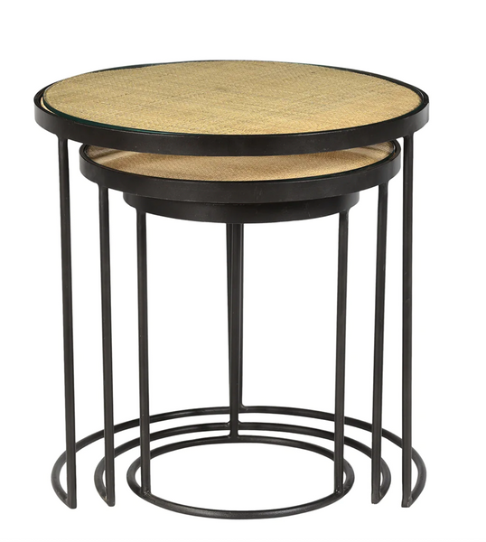 Mia Round Nesting Table Trio - Matthew Izzo Collection
