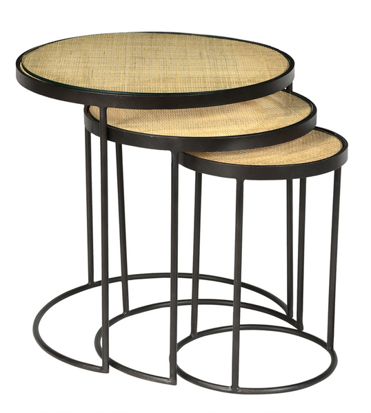 Mia Round Nesting Table Trio - Matthew Izzo Collection
