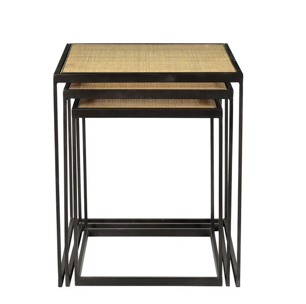 Mia Square Nesting Table Trio - Matthew Izzo Collection