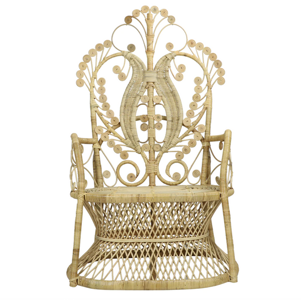 Lollipop Rattan Peacock Arm Chair - Matthew Izzo Collection