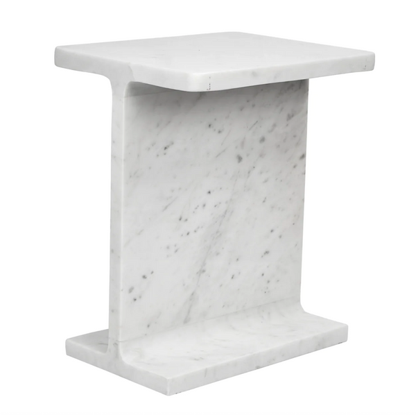 Numerals Marble Side Table - Matthew Izzo Collection