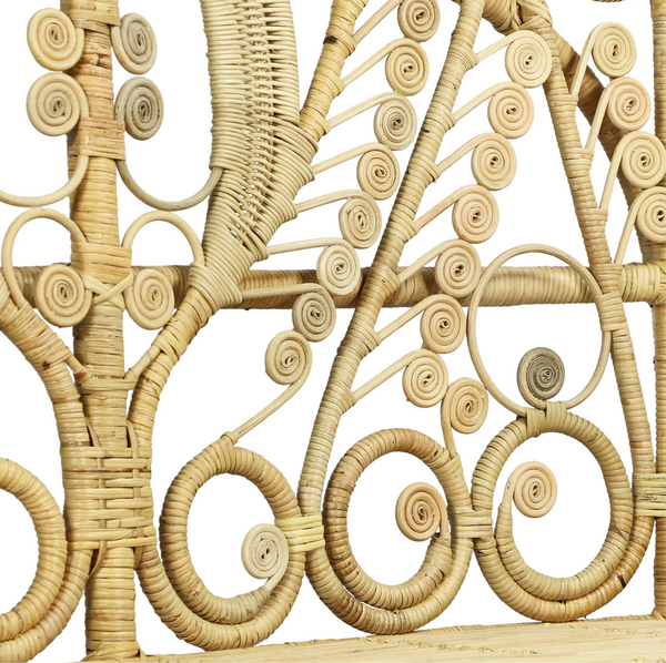 Lollipop Rattan Peacock Loveseat - Matthew Izzo Collection