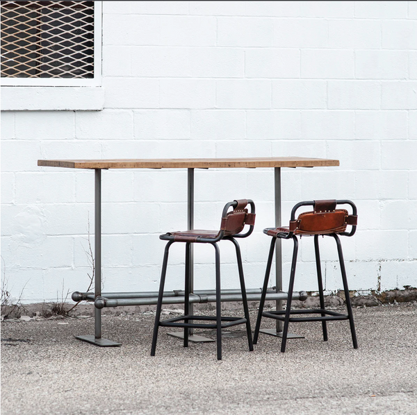 Nova Leather Stool - Matthew Izzo Collection