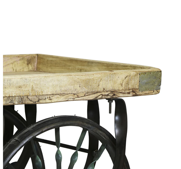 Wooden Trolley Cart - Matthew Izzo Collection