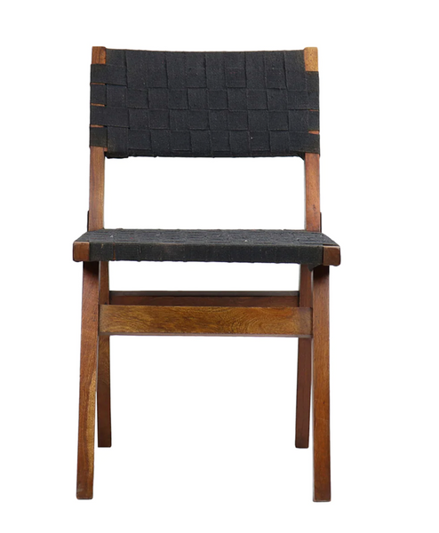 Metro Wood & Canvas Armless Side Chair - Matthew Izzo Collection