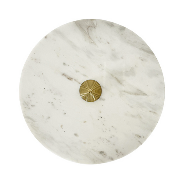 Pasha Brass & Marble Side Table