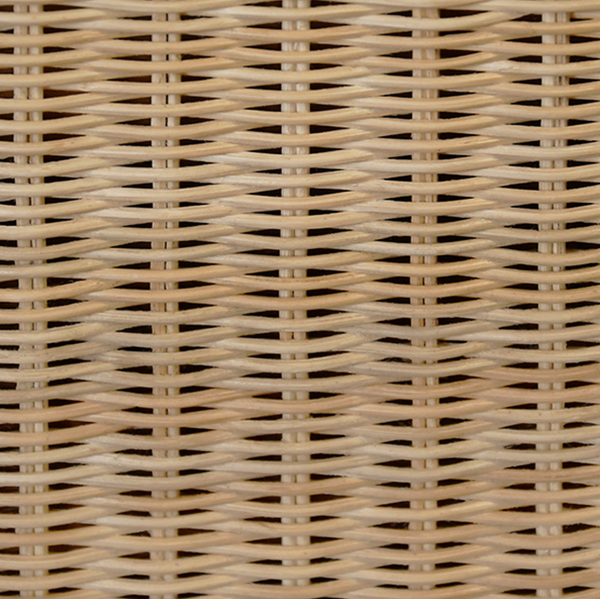 Giselle One Drawer Scalloped Based Rattan Side Table