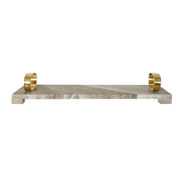 Tadeo Beige Marble Tray