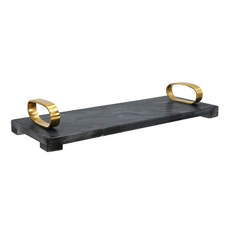 Tadeo Black Marble Tray