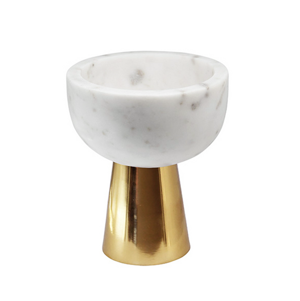 Reve Marble & Brass Decorative Bowl - Small or Large