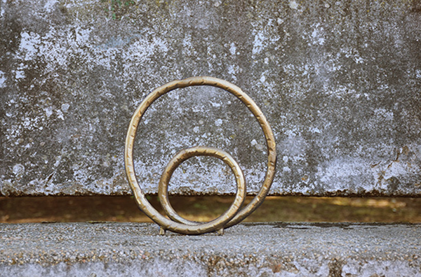 Orin Gold Leaf Loop Sculpture