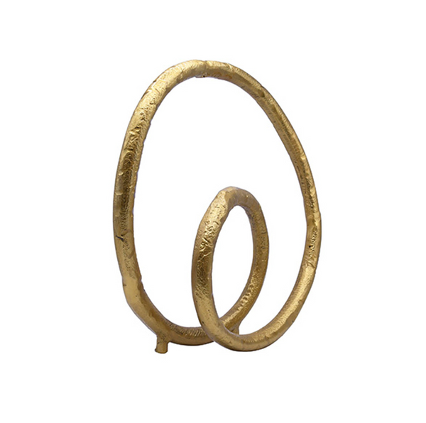 Orin Gold Leaf Loop Sculpture