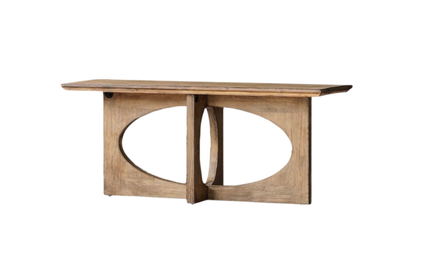 Arco Upcycled Pine Low Profile Console Table - Matthew Izzo Collection