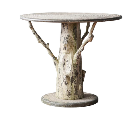 Faux Bois French Garden Tree Table - Matthew Izzo Collection