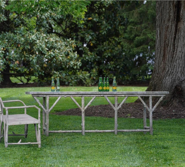 Faux Bois Branch Iron Console Table - Matthew Izzo Collection