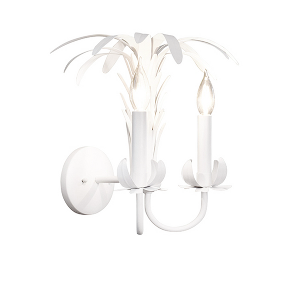 Reseda Palm Spray Metal Wall Sconce