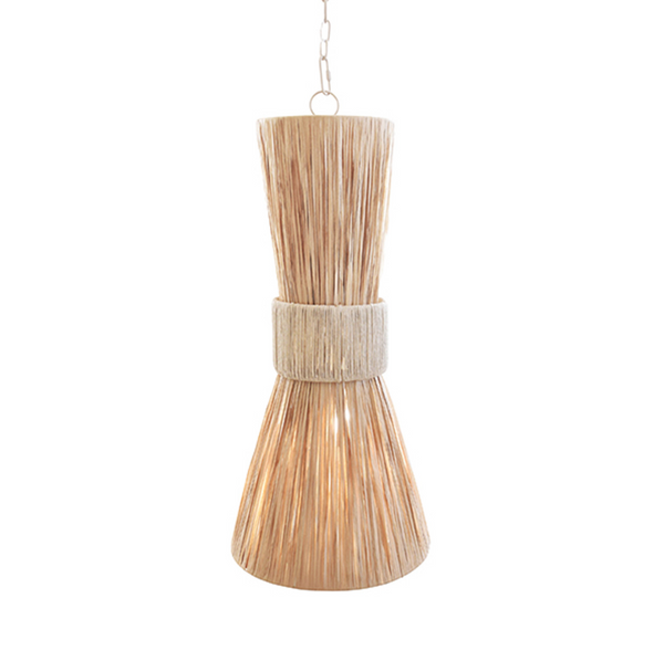 Pax Rafia Hourglass Pendant Light