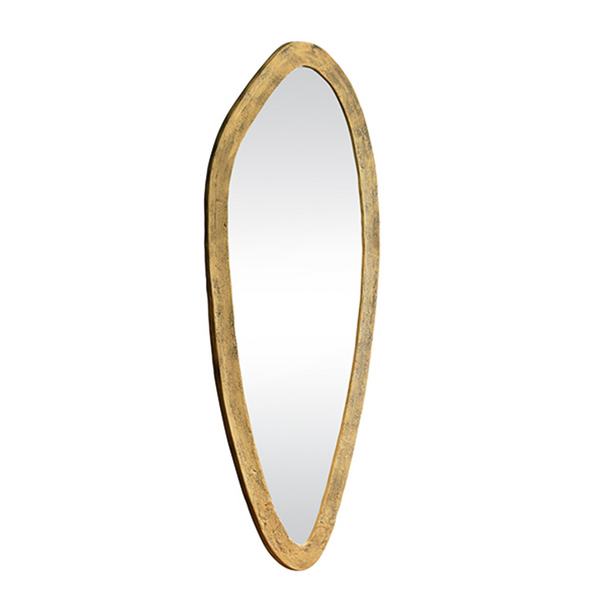 Macy Oval Brass Wall Mirror