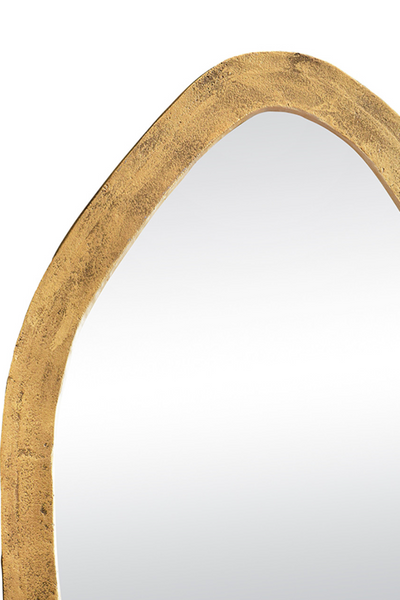 Macy Oval Brass Wall Mirror