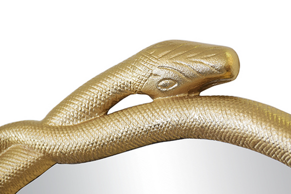 Lucius Round Wall Mirror - Snake Motif