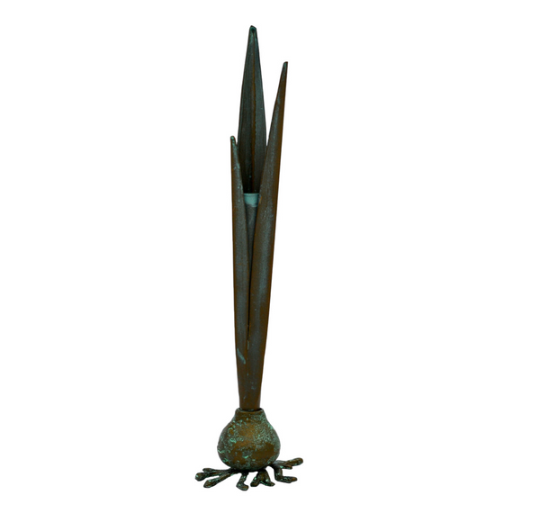 Garlic Verdigris Bud Vase