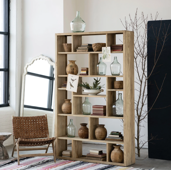 Neoteric Mango Wood Bookcase w/Open Shelving - Matthew Izzo Collection