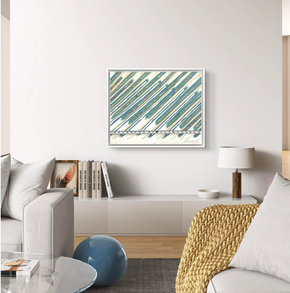 Barbara Beck 1990 Abstract Acrylic Painting on Paper