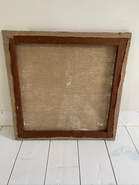 Barbara Beck 1972 Abstract Oil Painting on Canvas