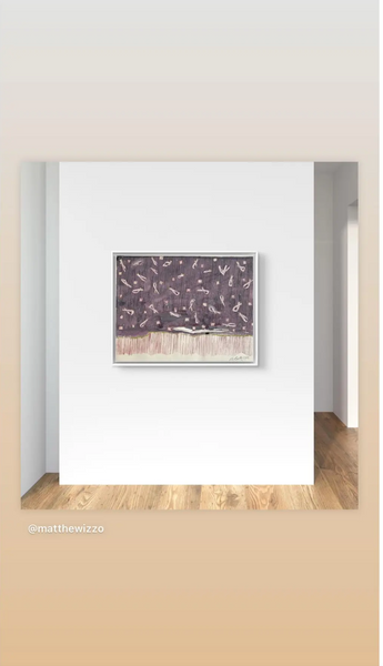 Barbara Beck 1986 Abstract Acrylic Painting on Paper