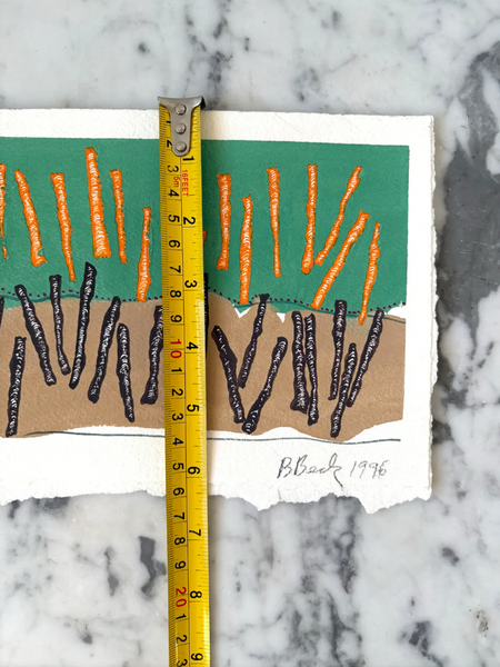 Barbara Beck 1996 Abstract Monoprint on Paper