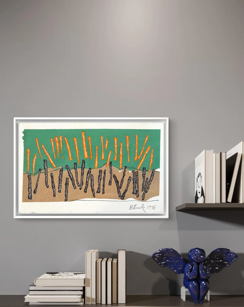 Barbara Beck 1996 Abstract Monoprint on Paper