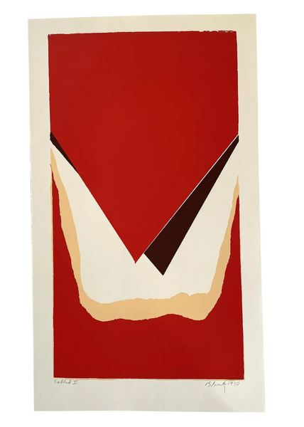 Barbara Beck 1970 Screen Print on Paper - Signed