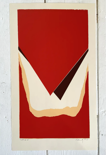 Barbara Beck 1970 Screen Print on Paper - Signed