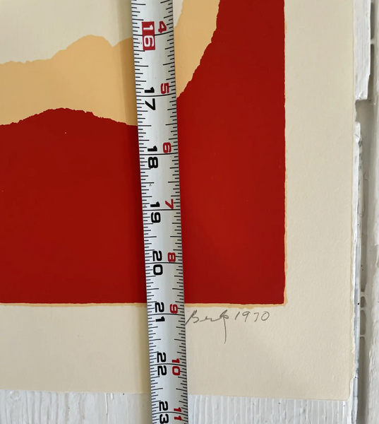 Barbara Beck 1970 Screen Print on Paper - Signed