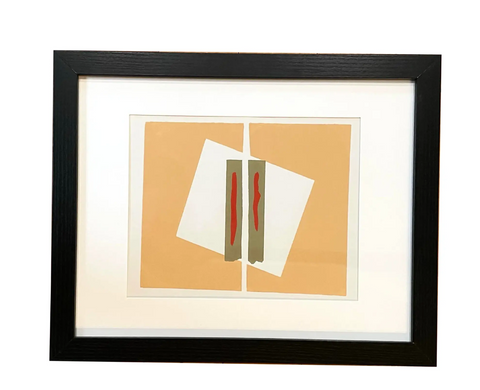Barbara Beck 1969 Framed and Matted Woodblock Print, Edition of 20