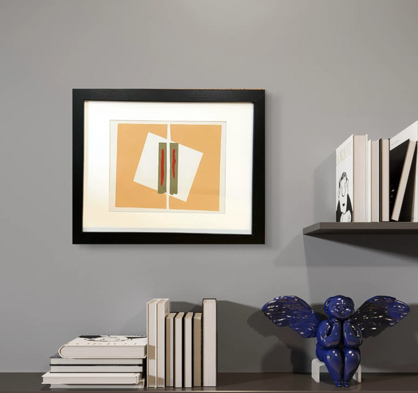 Barbara Beck 1969 Framed and Matted Woodblock Print, Edition of 20