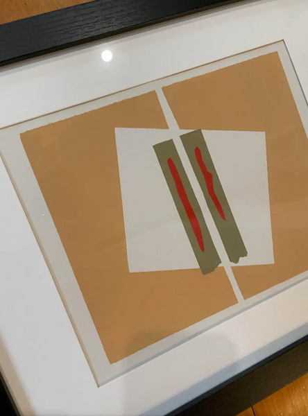 Barbara Beck 1969 Framed and Matted Woodblock Print, Edition of 20