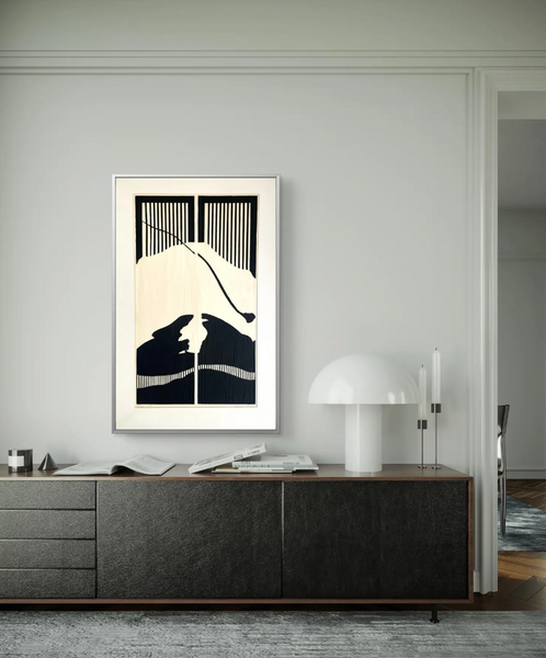 Barbara Beck 1975 Matted Woodblock Print on Paper - Original Mat