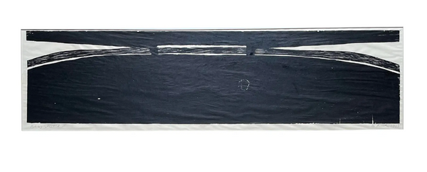 Barbara Beck 1973 Matted Woodblock Print on Paper